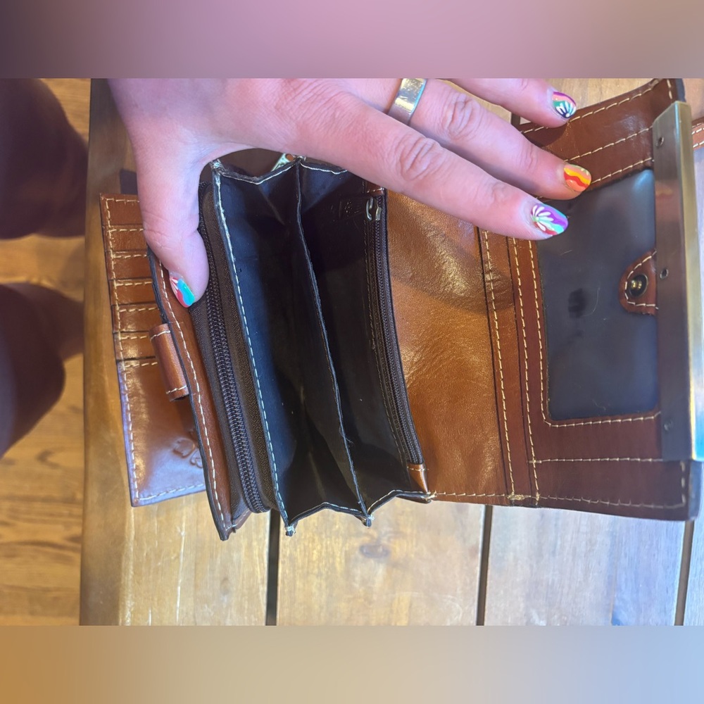 Brown Leather Patricia Nash Wallet - Picture 3 of 4